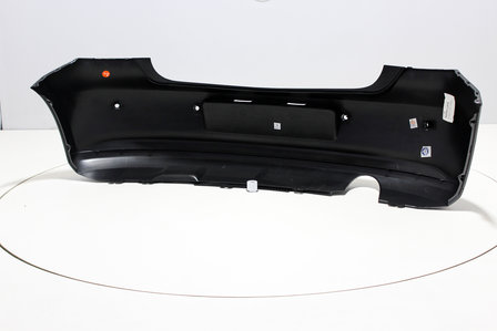 Rear Bumper +PDC +Exhaust hole Volkswagen Polo 6R PEPPERGREY (LD7R)