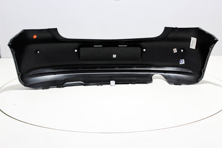 Rear Bumper +PDC +Exhaust hole Volkswagen Polo 6R PEPPERGREY (LD7R)