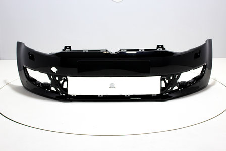 Front Bumper with headlamp washers Volkswagen Polo 6R DEEPBLACK (LC9X)