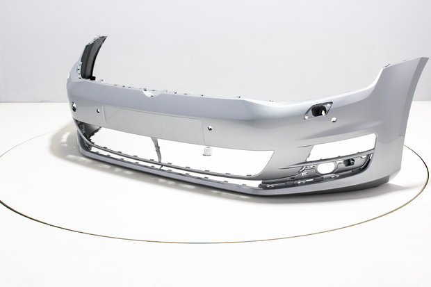 Front Bumper+PDC +Headlampwashers Volkswagen Golf 7 REFLEXSILVER (LA7W)