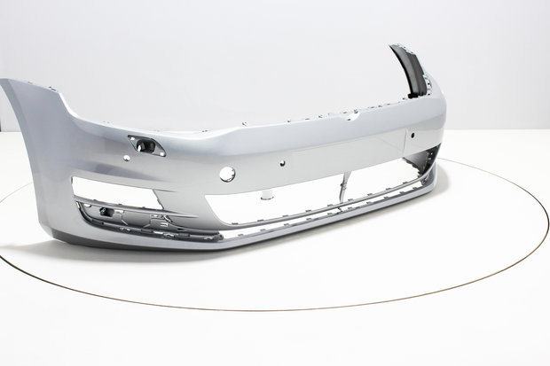 Front Bumper+PDC +Headlampwashers Volkswagen Golf 7 REFLEXSILVER (LA7W)