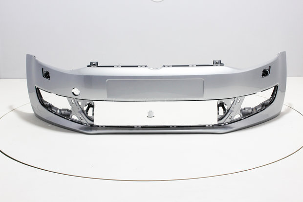 Front Bumper with headlamp washers Volkswagen Polo 6R REFLEXSILVER (LA7W)